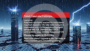 Error notification icon isolated on white background