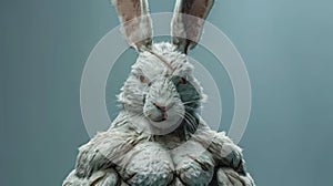 Easter Bunny with a Muscular Physique photo