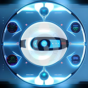 Futuristic Sci-Fi Digital Interface