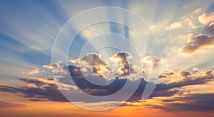 Soft Cloud Layers in Pastel Sky Background