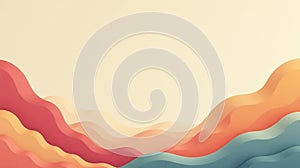 This image features a gradient of warm hues transitioning from deep reds to soft oranges, creating a serene and calming visual