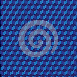Blue Cube Illusion