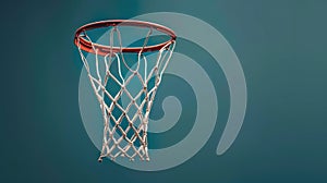 Isolated Basketball Hoop on White Background - Sports Equipment for Outdoor Activities and Fitness