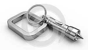 Keychain multi-tool isolated on white background