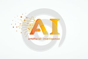 AI Letters Representing Artificial Intelligence Concept