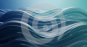 Abstract Blue Waves Background