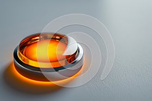 Illuminated STOP Button in Bright Setting