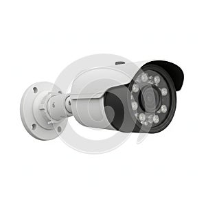 Security camera isolated on white background