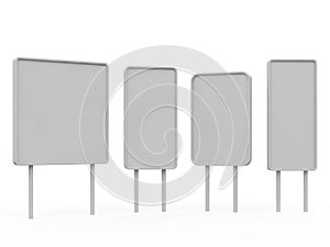 Set of electronic components isolated on white background