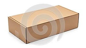 Cardboard box isolated on white background