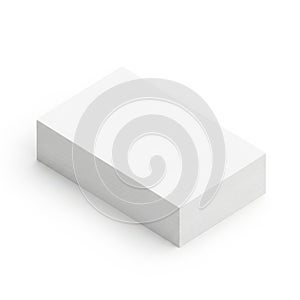 A pristine white rectangular block with a smooth surface and clean edges