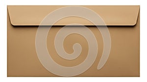 Brown envelope isolated on white background