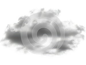 Cloud puff isolated on white background