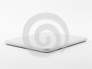 White square object isolated on white background