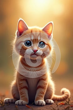 Ginger Kitten Portrait