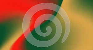 Abstract Gradient Background with Red, Green, and Gold