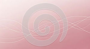 Soft Pink Gradient Background with Delicate White Waves