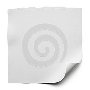 Stack of paper sheets isolated on white background