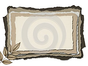 Stack of paper sheets isolated on white background