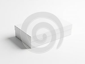 Stack of white paper isolated on white background