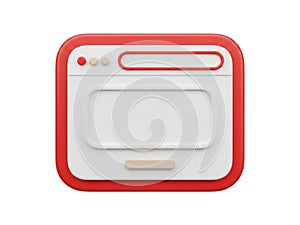 Web browser icon isolated on white background