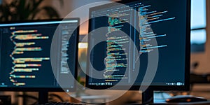 Dual Computer Monitors for Programming