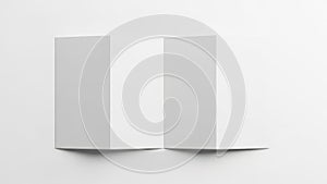 Two rectangular objects isolated on white background