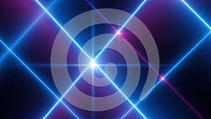 Intersecting neon lights