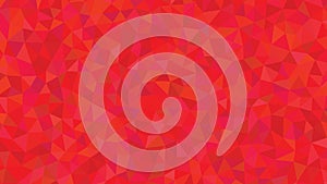 Vibrant Red Low Poly Geometric Background