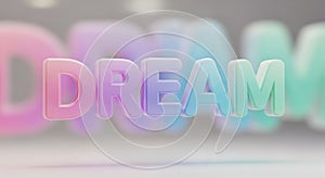 The image features the word 