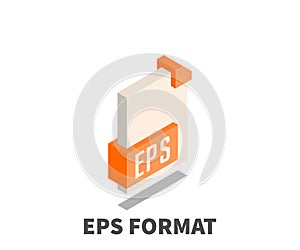 Image file format EPS icon, vector symbol.