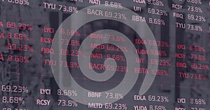 Image of financial data processing over computer servers