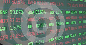 Image of financial data processing over scope scanning