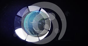 Image of financial data processing and statistics over globe