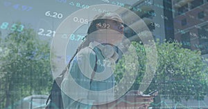 Image of financial data processing and stock market