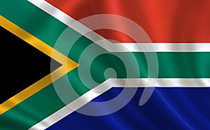 Image of the flag of the Republic of South Africa. Series `Africa`