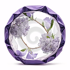 floating fabric isolated on a white background.