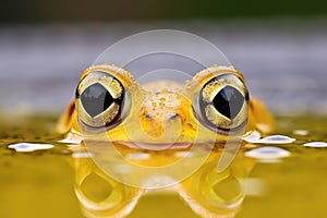 image of a frogs small nostrils located on the top of its snout