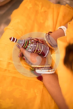 Image of gachkouto used in Indian Bengali wedding ceremony