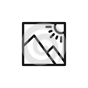 Image gallery icon vector illustration