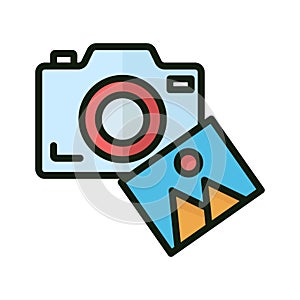 Image gallery Isolated Vector icon which can easily modify or edit