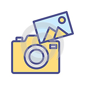 Image gallery Isolated Vector icon which can easily modify or edit