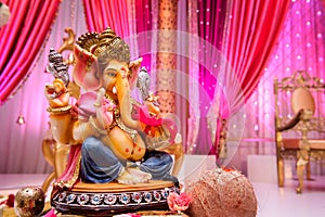 Image of Ganesh at Indian wedding