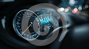 Fuel Efficiency Measurement Vehicle Dashboard Display