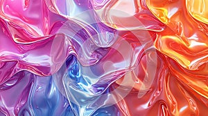 Mesmerizing Waves in Thin Plastic Sheet: Captivating Visuals for Design