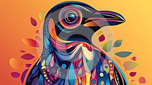 Mexican Style Penguin Vector Art for Creative Projects