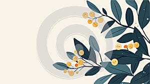 Modern Groovy Floral Poster in Vintage Style Fun