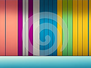 multi colored layers on wall, abstract CYMK colors photo