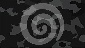 Stylish Black Camouflage Pattern Vector Background Design
