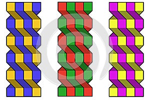 Image of a geometric abstract optical illusory figure